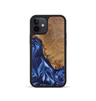 iPhone 12 mini Wood Phone Case - Wrenley (Blue, 746252)