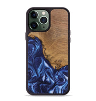 iPhone 13 Pro Max Wood Phone Case - Wrenley (Blue, 746252)