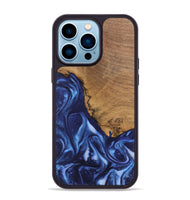 iPhone 14 Pro Max Wood Phone Case - Wrenley (Blue, 746252)