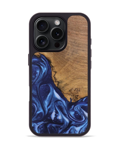 iPhone 16 Pro Wood Phone Case - Wrenley (Blue, 746252)