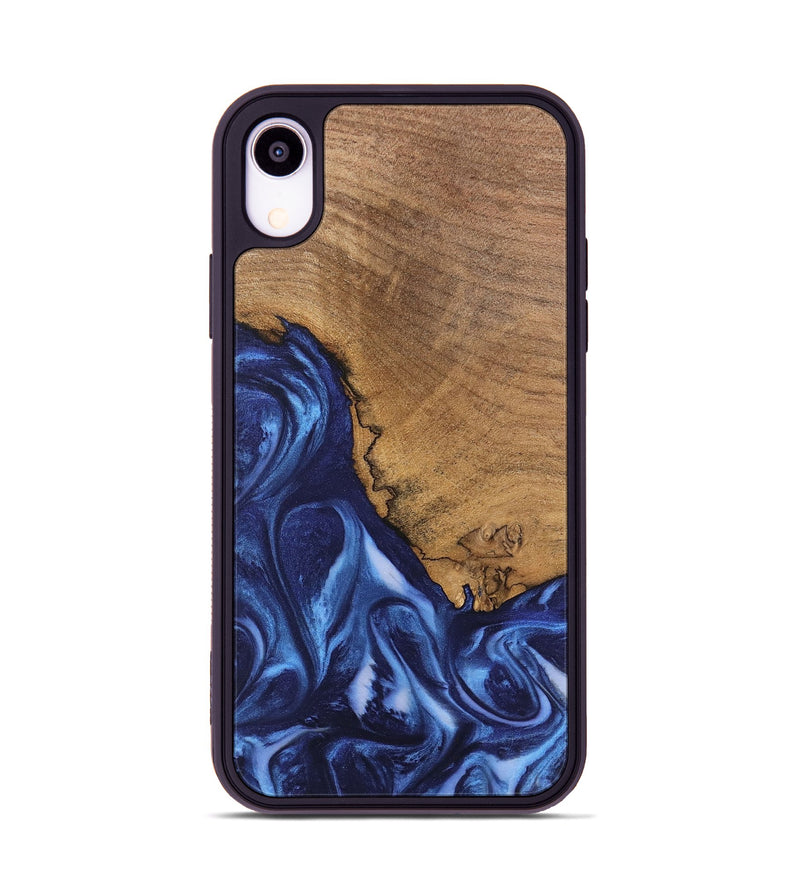 iPhone Xr Wood Phone Case - Wrenley (Blue, 746252)