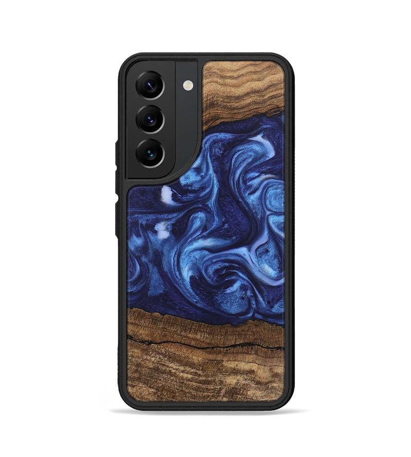 Galaxy S22 Wood Phone Case - King (Blue, 746253)