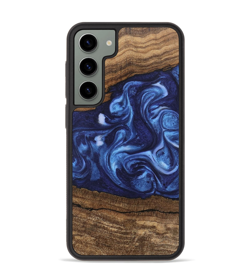 Galaxy S23 Plus Wood Phone Case - King (Blue, 746253)