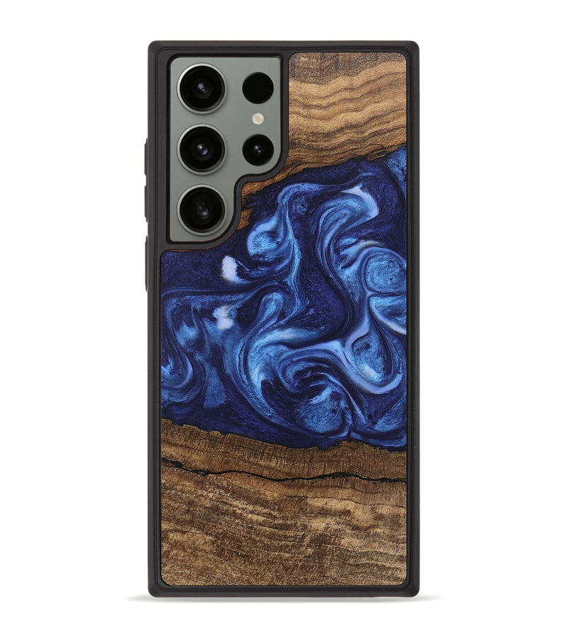 Galaxy S23 Ultra Wood Phone Case - King (Blue, 746253)