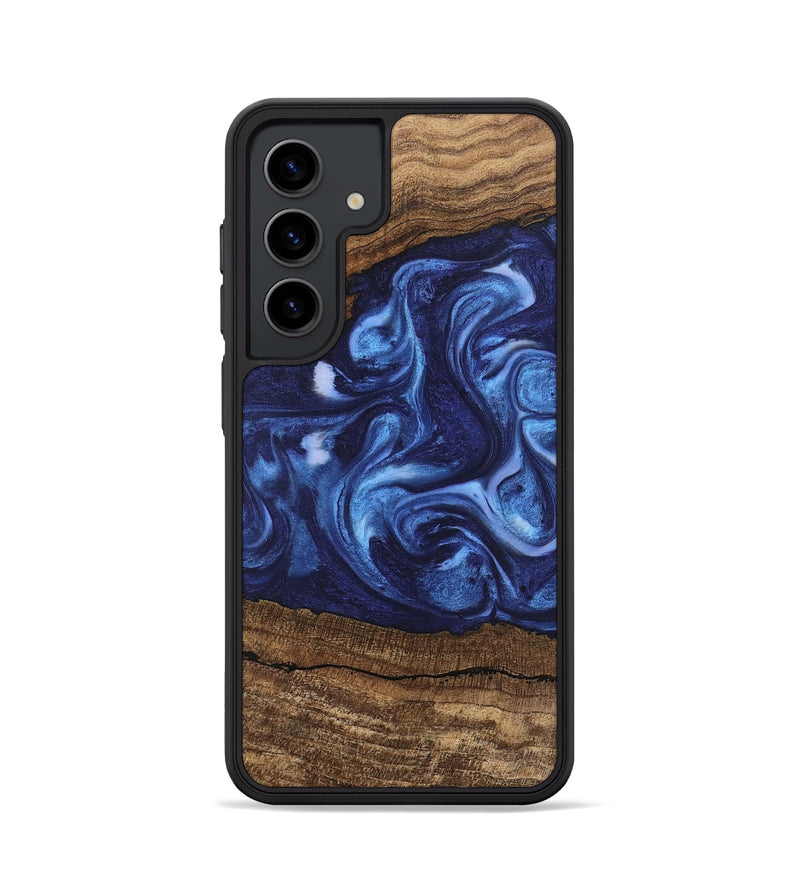 Galaxy S24 Wood Phone Case - King (Blue, 746253)