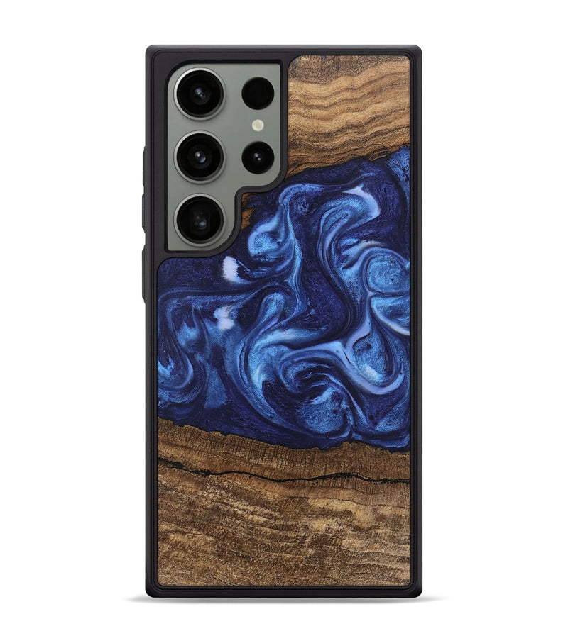 Galaxy S24 Ultra Wood Phone Case - King (Blue, 746253)