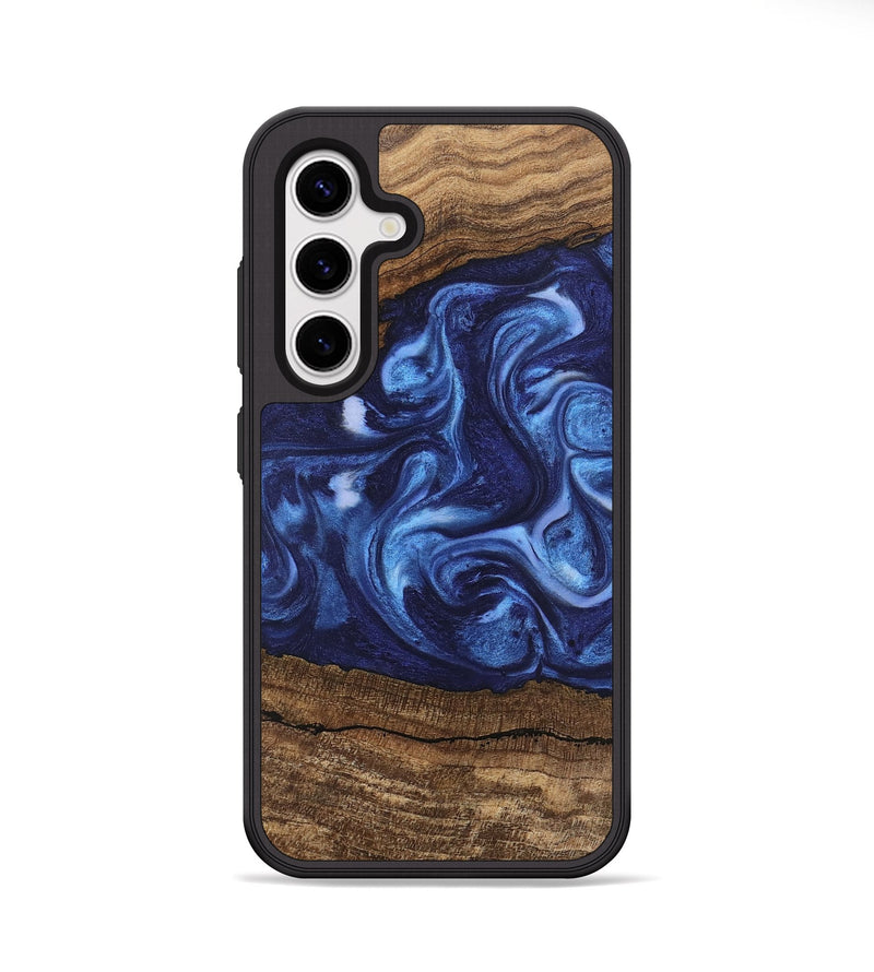 Galaxy S25 Plus Wood Phone Case - King (Blue, 746253)