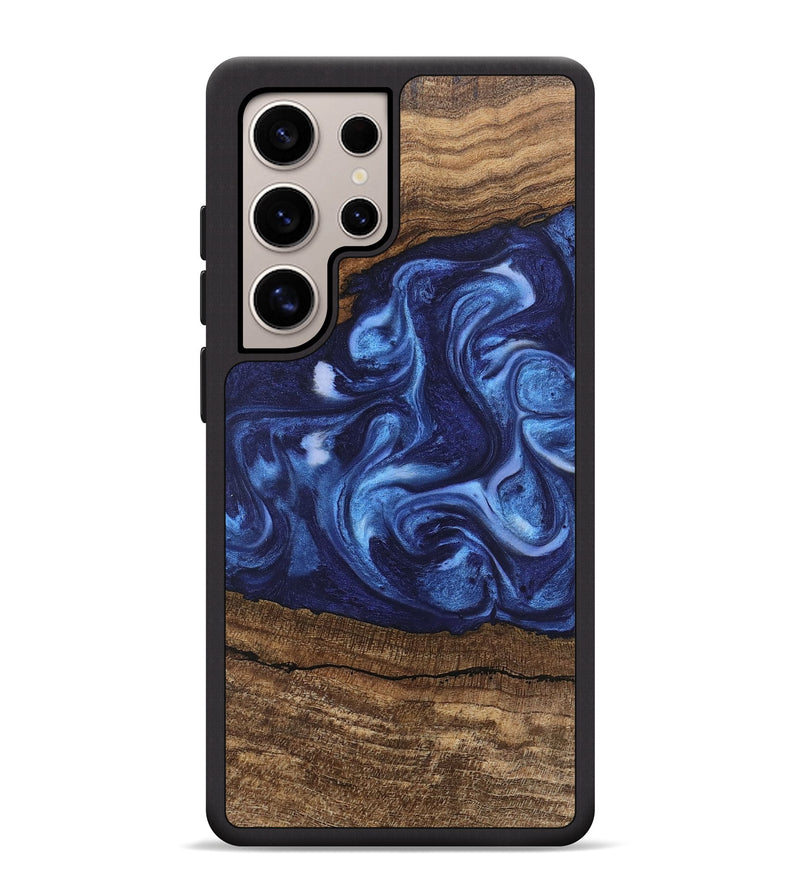 Galaxy S25 Ultra Wood Phone Case - King (Blue, 746253)