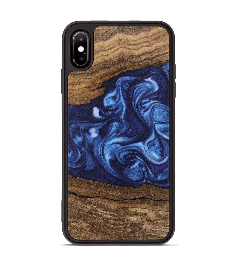 iPhone Xs Max Wood Phone Case - King (Blue, 746253)