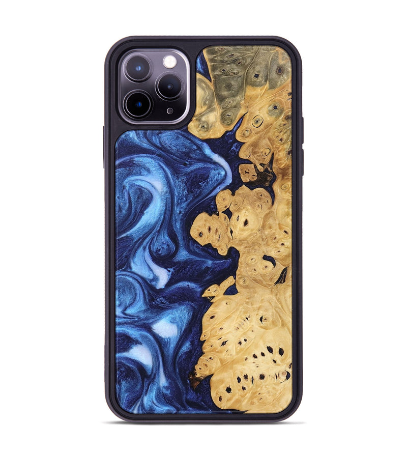 iPhone 11 Pro Max Wood Phone Case - Drew (Blue, 746254)