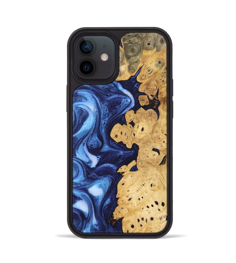 iPhone 12 Wood Phone Case - Drew (Blue, 746254)