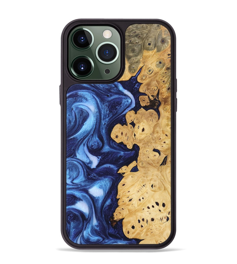 iPhone 13 Pro Max Wood Phone Case - Drew (Blue, 746254)