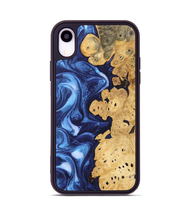 iPhone Xr Wood Phone Case - Drew (Blue, 746254)