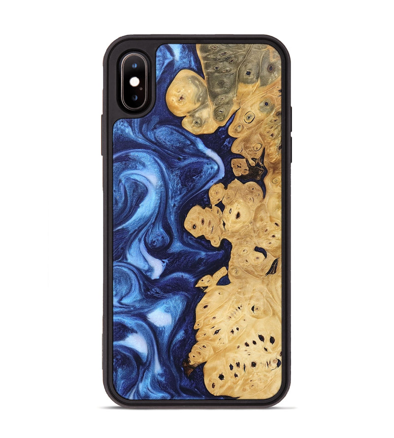 iPhone Xs Max Wood Phone Case - Drew (Blue, 746254)