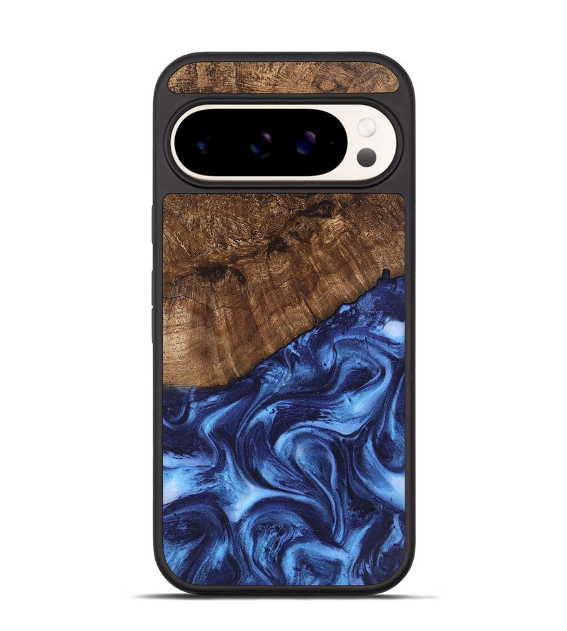 Pixel 9 Wood Phone Case - Vallie (Blue, 746256)