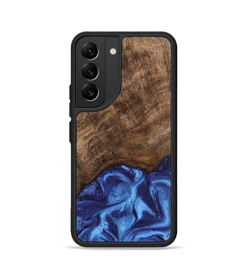 Galaxy S22 Wood Phone Case - Nettie (Blue, 746257)