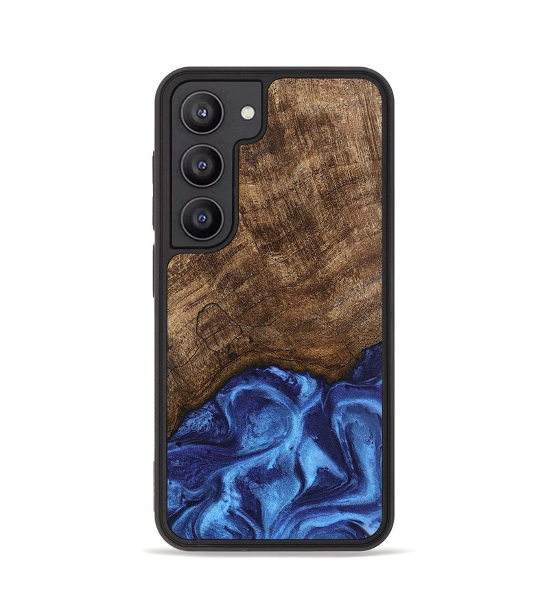 Galaxy S23 Wood Phone Case - Nettie (Blue, 746257)