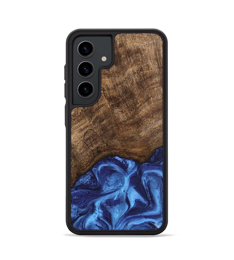 Galaxy S24 Wood Phone Case - Nettie (Blue, 746257)