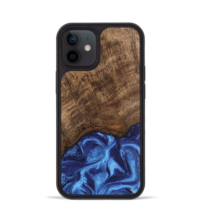 iPhone 12 Wood Phone Case - Nettie (Blue, 746257)