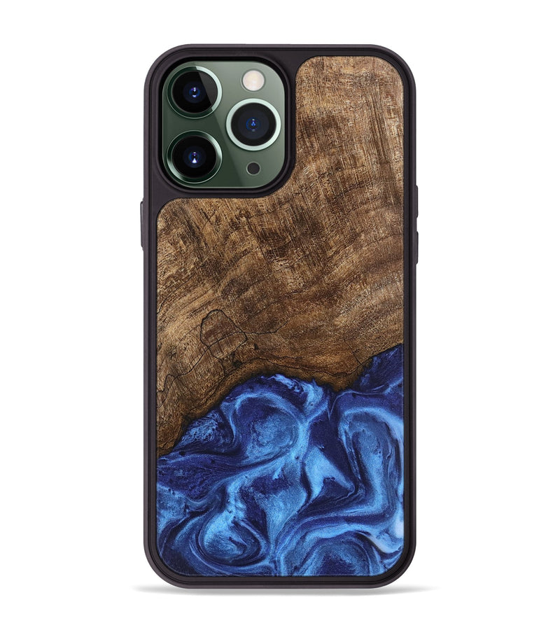 iPhone 13 Pro Max Wood Phone Case - Nettie (Blue, 746257)