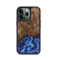 iPhone 13 Pro Wood Phone Case - Nettie (Blue, 746257)