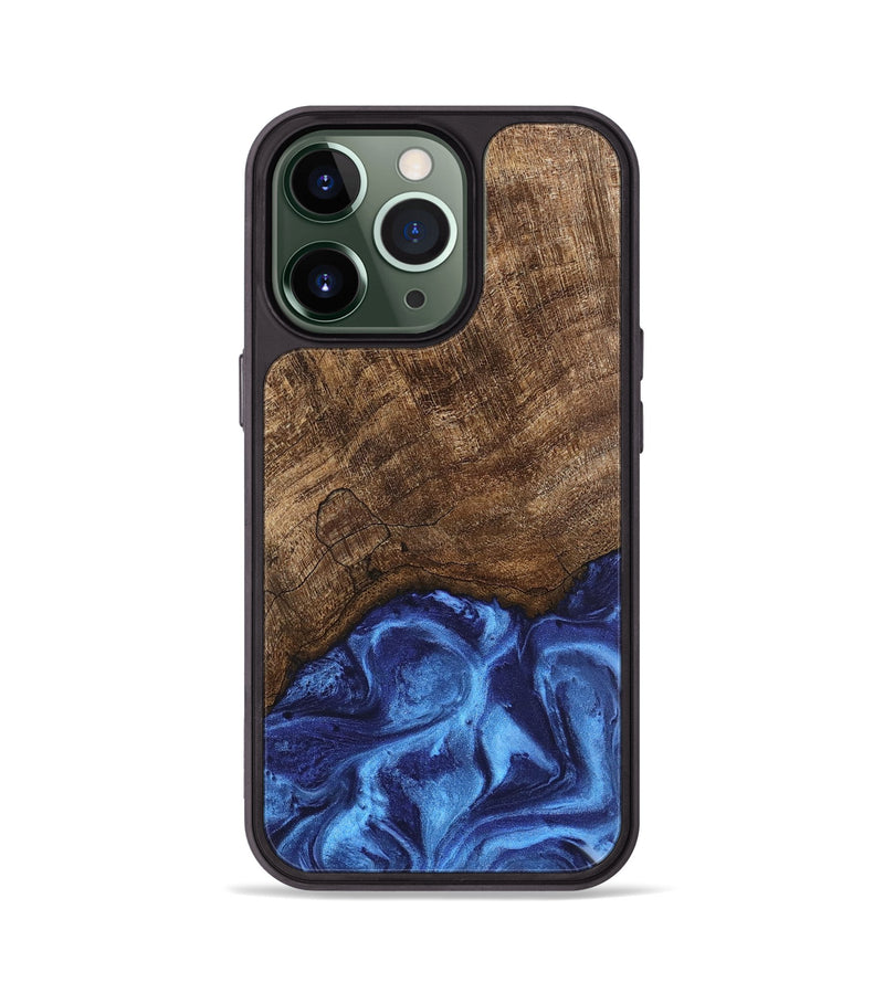 iPhone 13 Pro Wood Phone Case - Nettie (Blue, 746257)