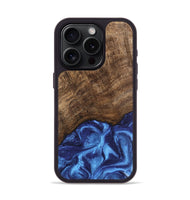 iPhone 15 Pro Wood Phone Case - Nettie (Blue, 746257)