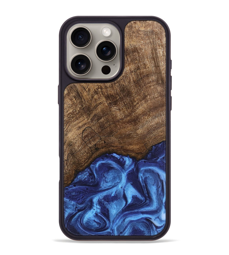 iPhone 16 Pro Max Wood Phone Case - Nettie (Blue, 746257)