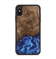 iPhone Xs Max Wood Phone Case - Nettie (Blue, 746257)