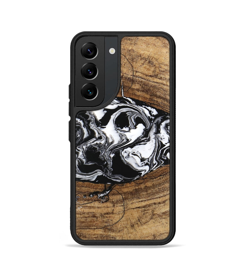 Galaxy S22 Wood Phone Case - Melva (Black & White, 746259)