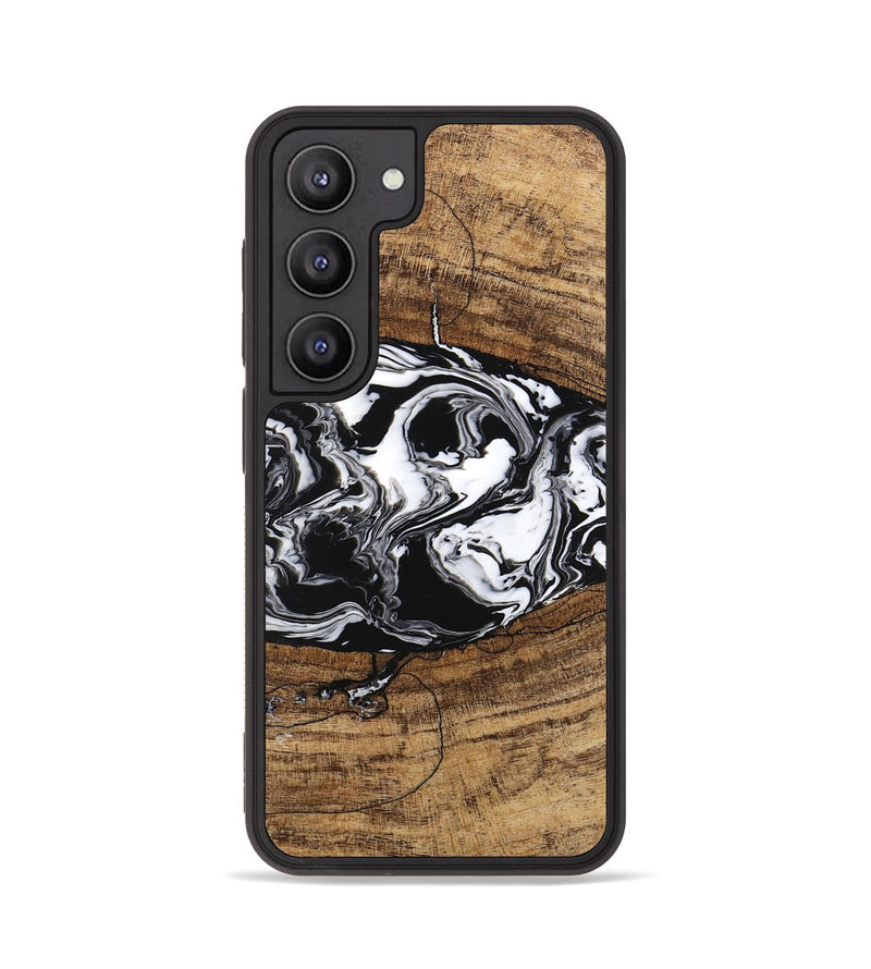 Galaxy S23 Wood Phone Case - Melva (Black & White, 746259)