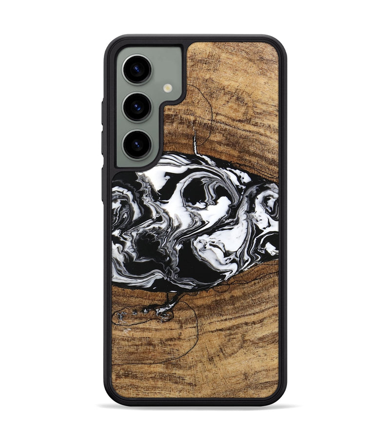 Galaxy S24 Plus Wood Phone Case - Melva (Black & White, 746259)