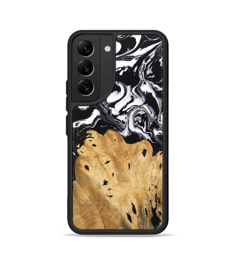 Galaxy S22 Wood Phone Case - Araceli (Black & White, 746264)