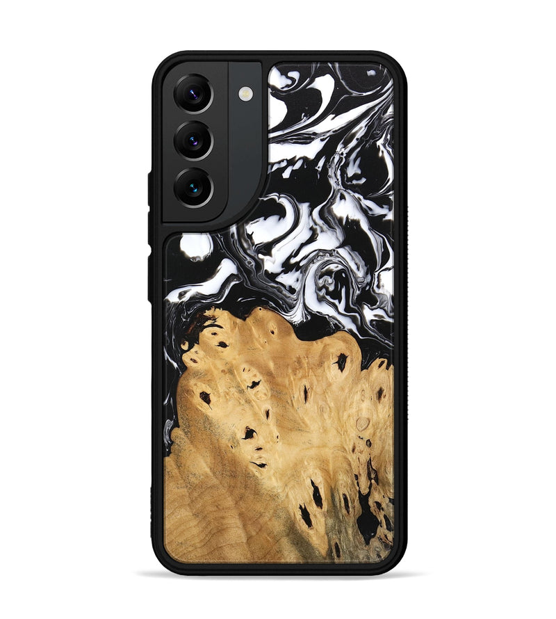 Galaxy S22 Plus Wood Phone Case - Araceli (Black & White, 746264)