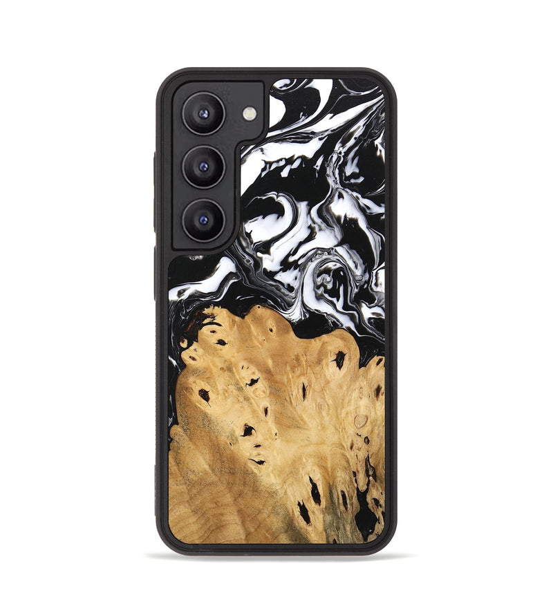 Galaxy S23 Wood Phone Case - Araceli (Black & White, 746264)