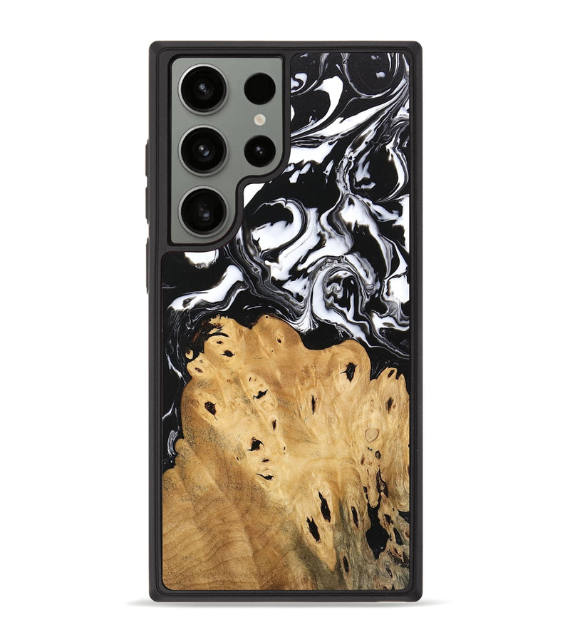 Galaxy S23 Ultra Wood Phone Case - Araceli (Black & White, 746264)