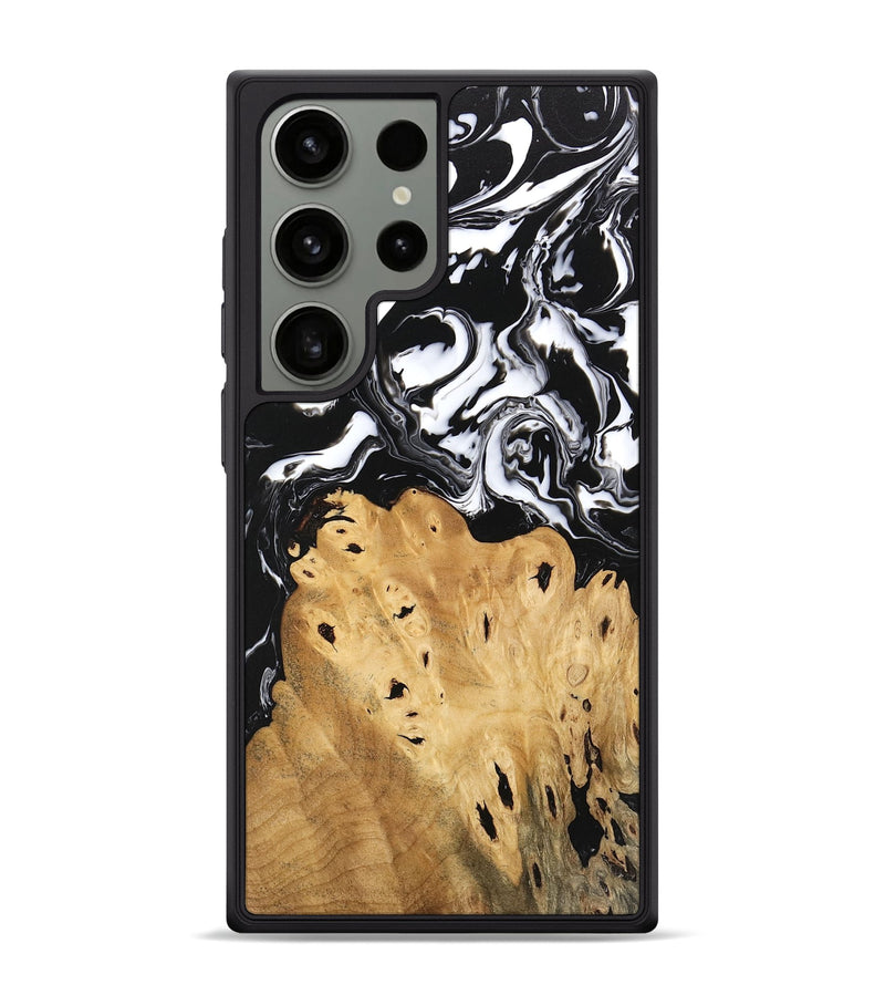 Galaxy S24 Ultra Wood Phone Case - Araceli (Black & White, 746264)