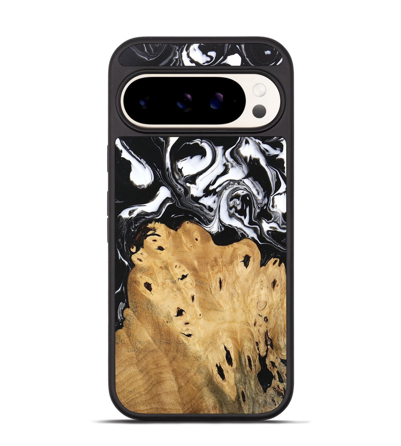 Pixel 9 Wood Phone Case - Araceli (Black & White, 746264)