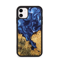 iPhone 11 Wood Phone Case - Miracle (Blue, 746267)