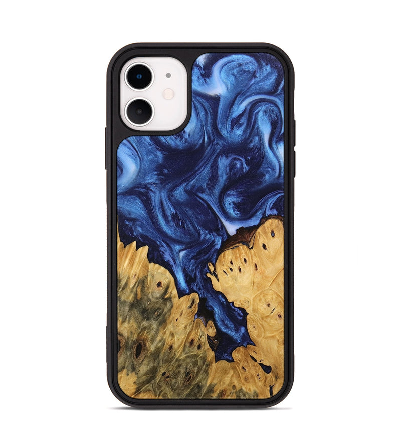 iPhone 11 Wood Phone Case - Miracle (Blue, 746267)