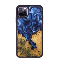 iPhone 11 Pro Max Wood Phone Case - Miracle (Blue, 746267)