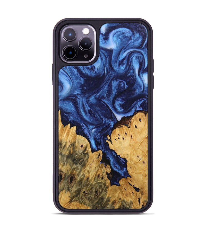 iPhone 11 Pro Max Wood Phone Case - Miracle (Blue, 746267)