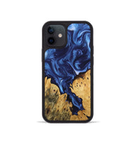 iPhone 12 mini Wood Phone Case - Miracle (Blue, 746267)