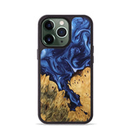 iPhone 13 Pro Wood Phone Case - Miracle (Blue, 746267)