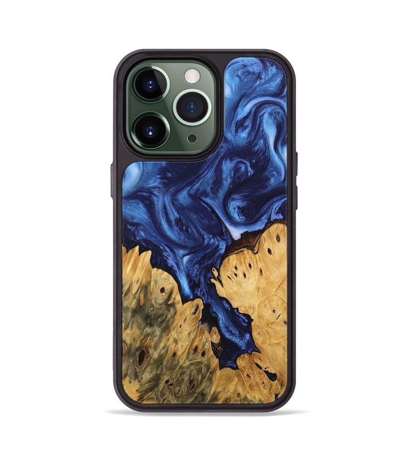 iPhone 13 Pro Wood Phone Case - Miracle (Blue, 746267)