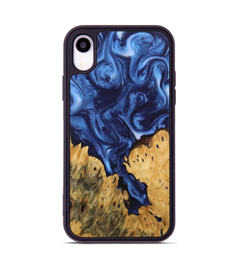 iPhone Xr Wood Phone Case - Miracle (Blue, 746267)