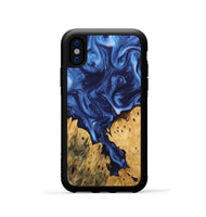 iPhone Xs Wood Phone Case - Miracle (Blue, 746267)