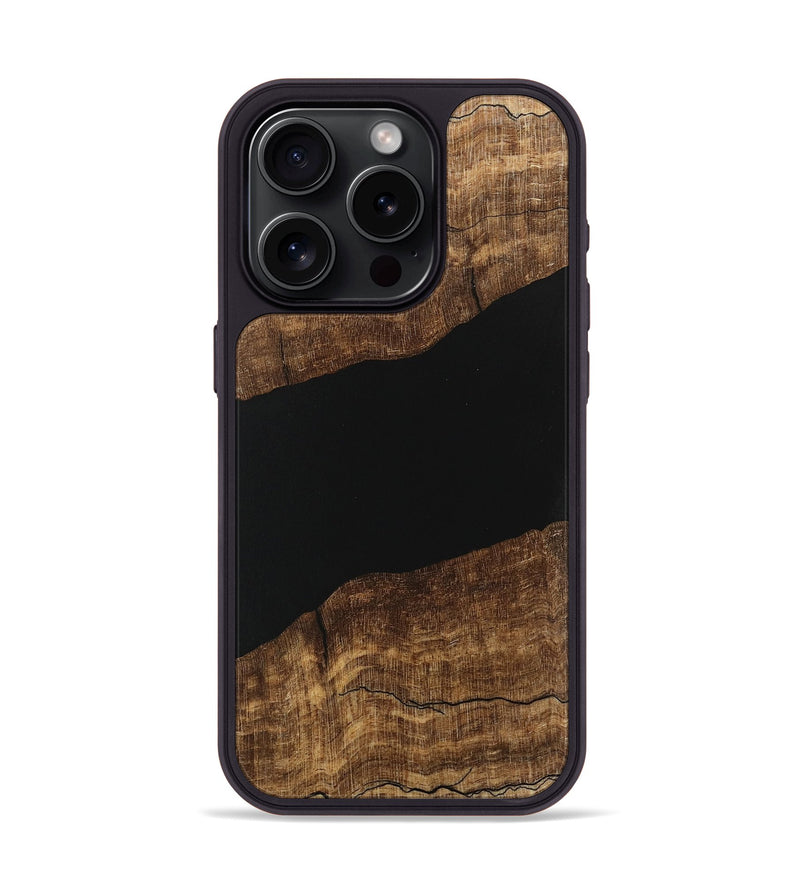 iPhone 15 Pro Wood Phone Case - Asa (Wood Burl, 746270)