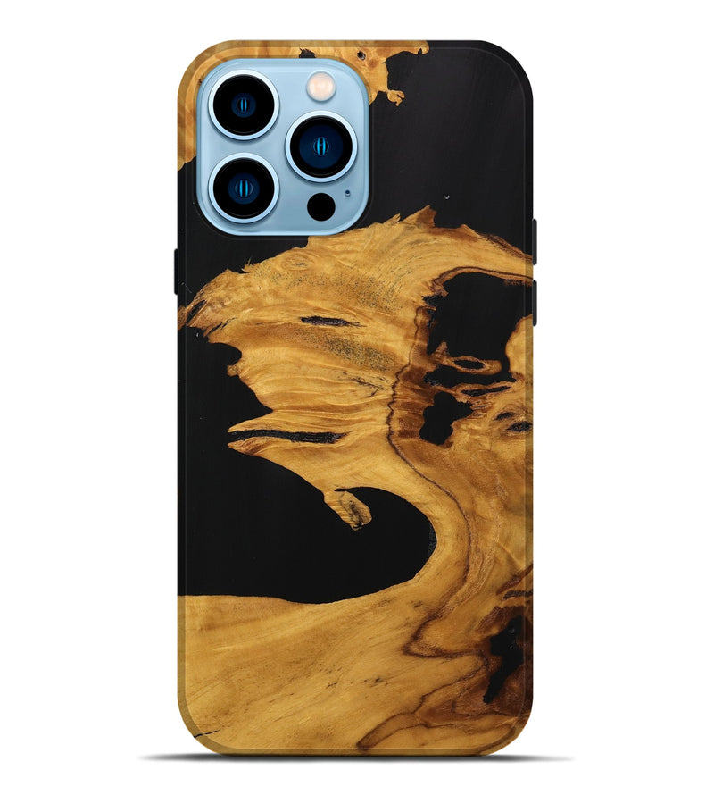 iPhone 14 Pro Max Wood Live Edge Phone Case - Annie (Wood Burl, 746273)