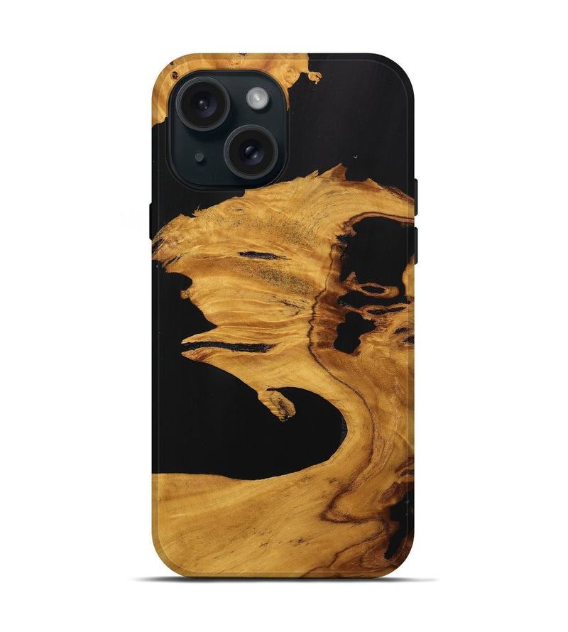 iPhone 15 Wood Live Edge Phone Case - Annie (Wood Burl, 746273)